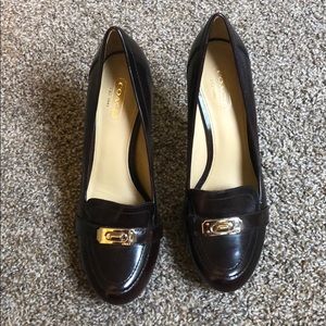 COACH 4 inch loafer heels - really good condition